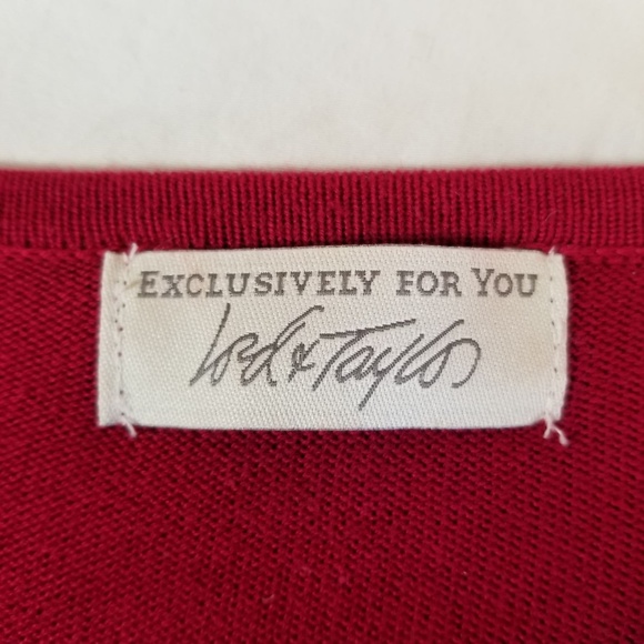 Lord & Taylor Cashmere Lightweight Sweater Large - Picture 3 of 4